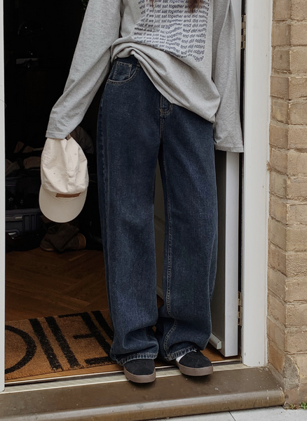 [SLOWAND] # SLOWMADE Hourline Wide Denim Pants