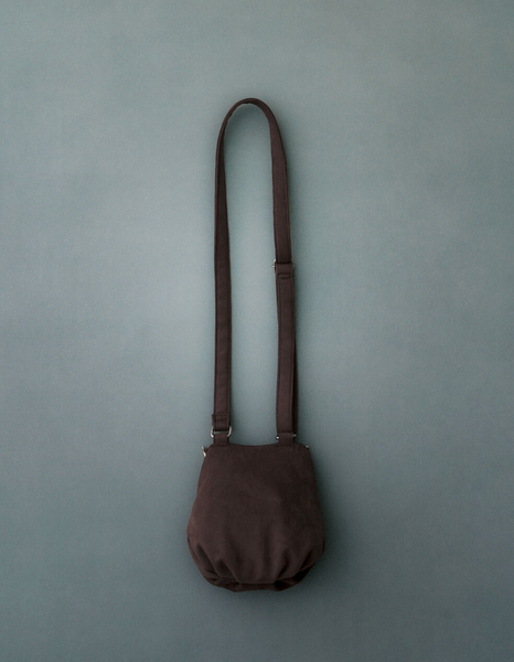 [BadBlue] Suede Purse Crossbody Bag Brown