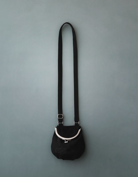 [BadBlue] Suede Purse Crossbody Bag Black