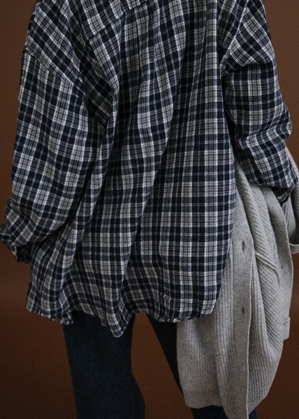 [AUTUMN] Clay Checkered Shirt