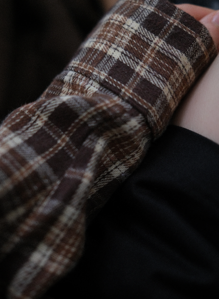 [AUTUMN] Clay Checkered Shirt