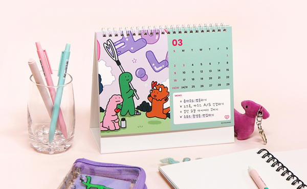 [JOGUMAN STORE] 2025 Desk Calendar (2Types)