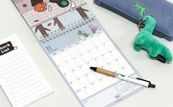 [JOGUMAN STORE] 2025 Desk Calendar (2Types)