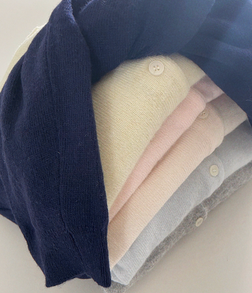 ♡ o'pparel ♡ Fine Wool Crop Cardigan (6 colours)