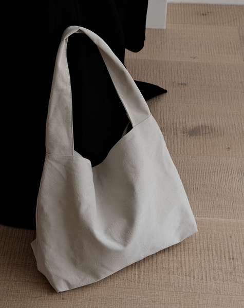 [SLOWAND] # LENTO Cracker Leather Shoulder Bag