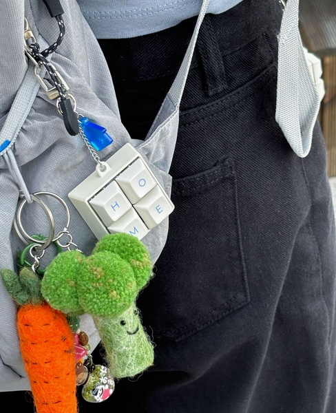 Keyboard Keyring 🍀💗🏠⚡