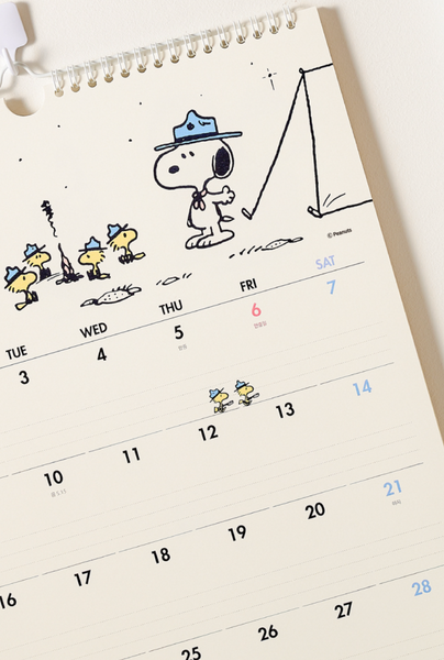 [Peanuts] 2025 Snoopy Wall Calendar *11月中韓國出貨*