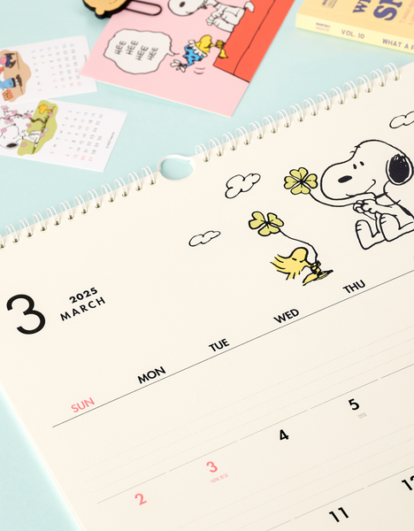 [Peanuts] 2025 Snoopy Wall Calendar *11月中韓國出貨*