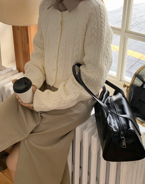 [98°C] Block Square Shoulder Bag