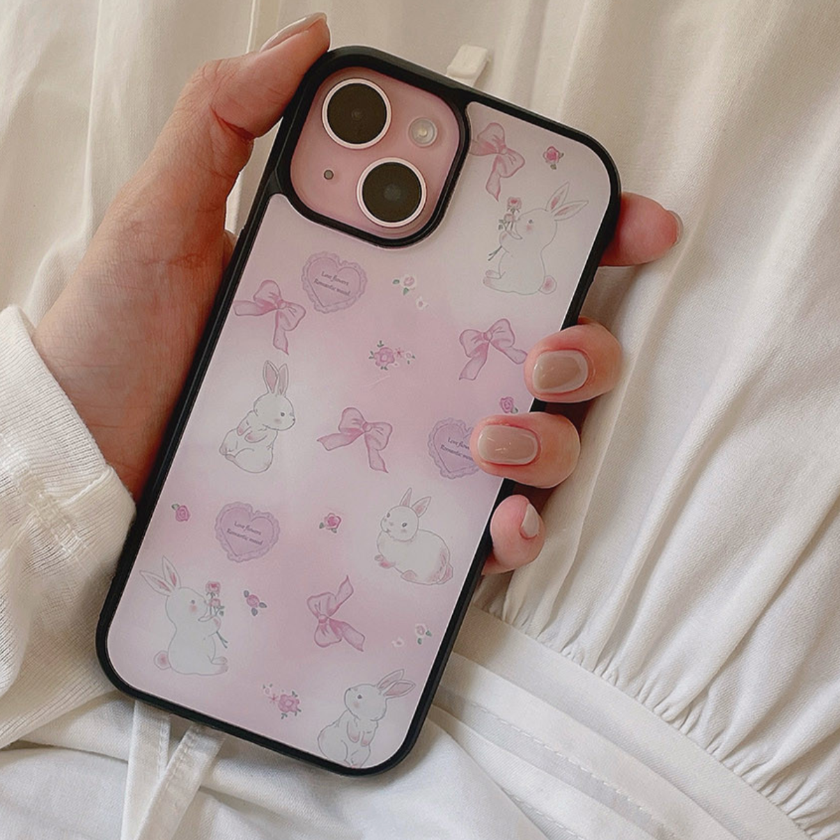 [Romantic Mood] Rabbit Bumper Phone Case