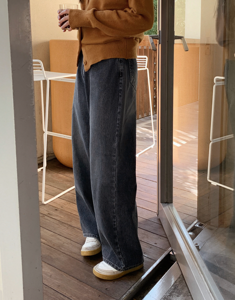 [SLOWAND] # SLOWMADE Corduroy Washed-Wide Denim Pants