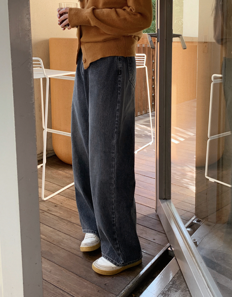 [SLOWAND] # SLOWMADE Corduroy Washed-Wide Denim Pants