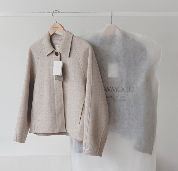 [SLOWAND] # SLOWMADE Hidden Handmade Short Coat (PRE-ORDER)