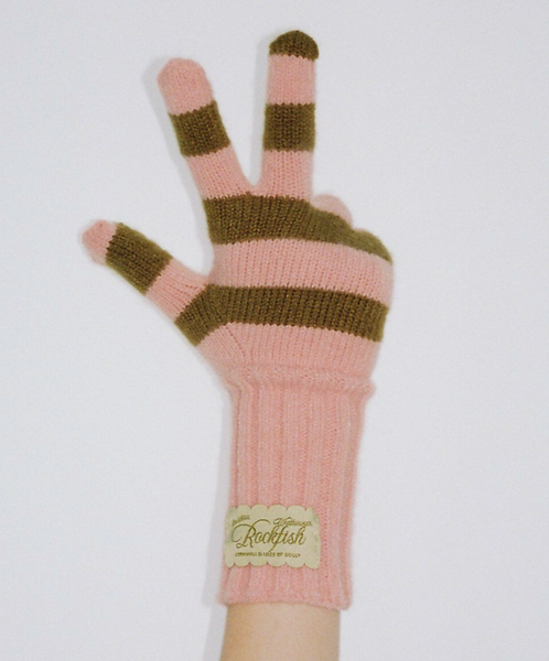 [Rockfish Weatherwear] STRIPE RIBBED GLOVES