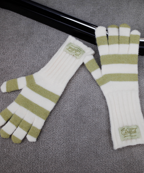 [Rockfish Weatherwear] STRIPE RIBBED GLOVES