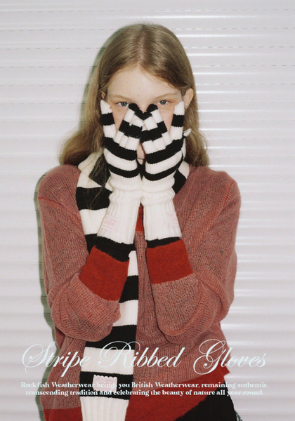 [Rockfish Weatherwear] STRIPE RIBBED GLOVES