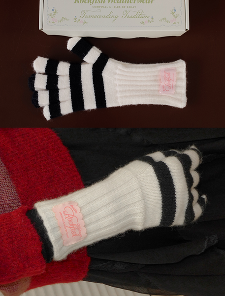 [Rockfish Weatherwear] STRIPE RIBBED GLOVES