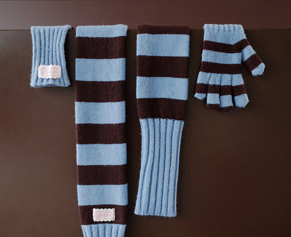 [Rockfish Weatherwear] STRIPE RIBBED GLOVES