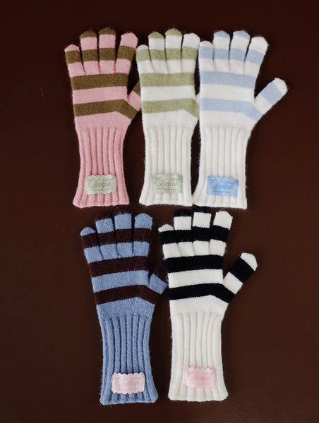 [Rockfish Weatherwear] STRIPE RIBBED GLOVES