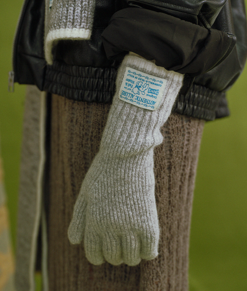 [Rockfish Weatherwear] WOOLY TWOTONE LONG GLOVES