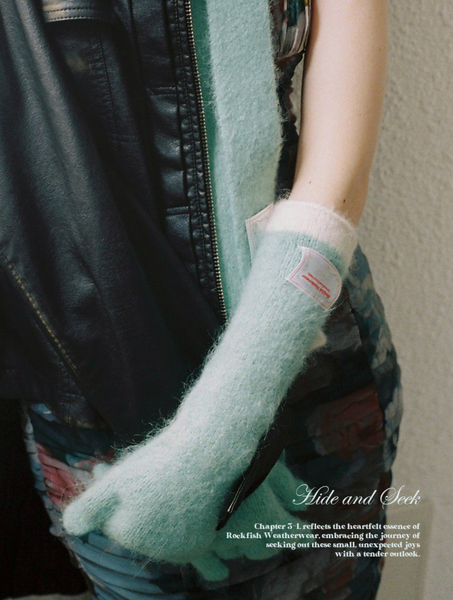 [Rockfish Weatherwear] FUZZY MAXI LONG GLOVES