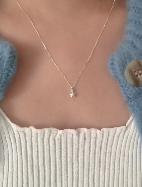 [moat] Matt Star Necklace (silver925)