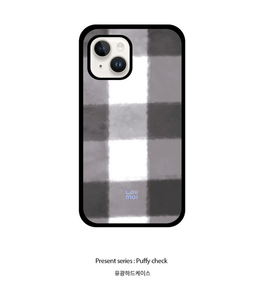 [loumoi] Present Series : Puffy Check Phone Case