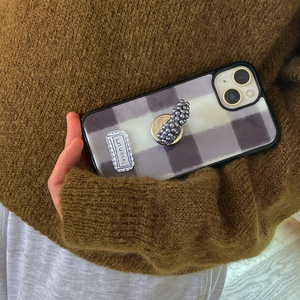 [loumoi] Present Series : Puffy Check Phone Case