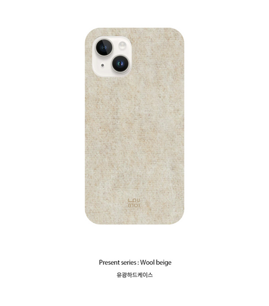 [loumoi] Present Series : Wool Beige Phone Case