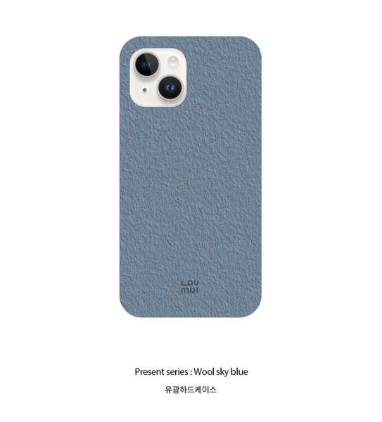 [loumoi] Present Series : Wool Skyblue Phone Case