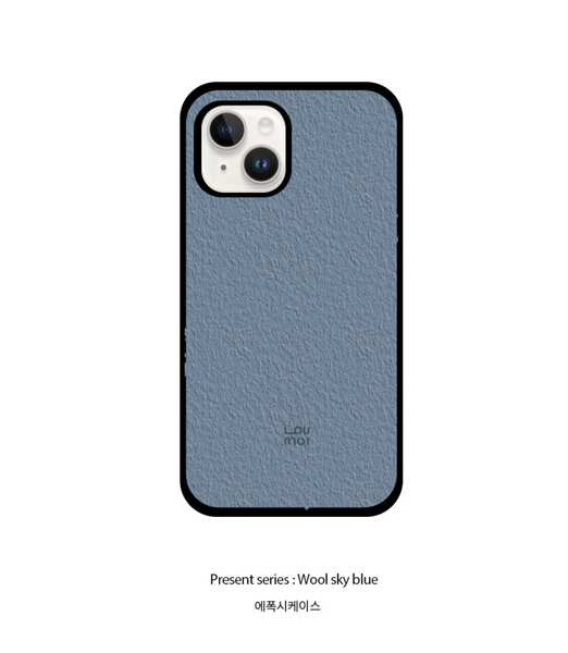 [loumoi] Present Series : Wool Skyblue Phone Case