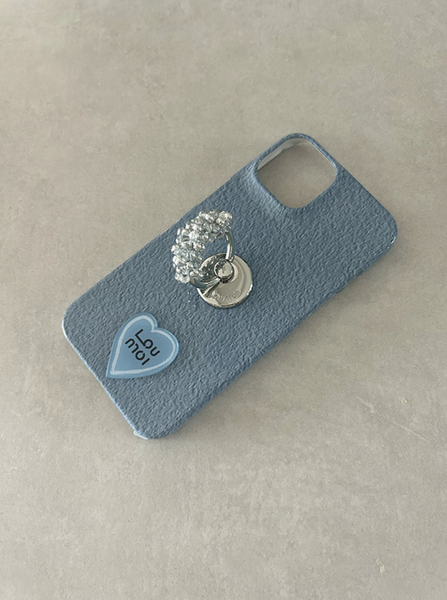 [loumoi] Present Series : Wool Skyblue Phone Case