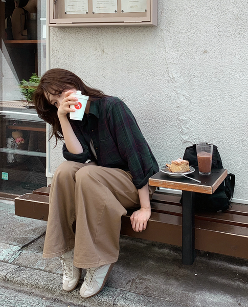 [SLOWAND] # SLOWMADE Dover Tartan Check Cotton Shirt