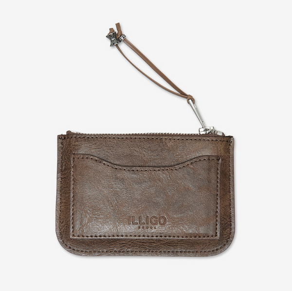 [ILLIGO] Western Card Wallet Brown