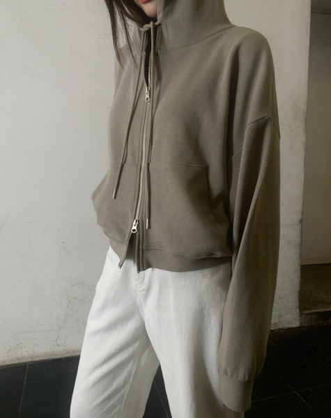 [SLOWAND] # SLOWMADE Training Hood Zip-Up