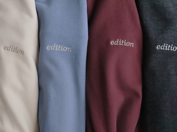 [SLOWAND] # SLOWMADE Edition Embroidered Lettering Sweatshirt