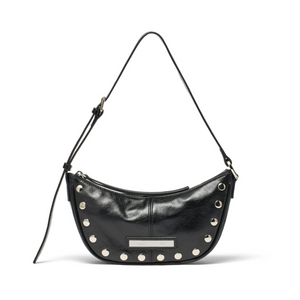 [Matin Kim] STUD LEATHER SHOULDER BAG IN BLACK