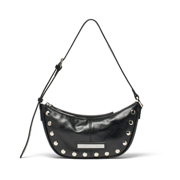 [Matin Kim] STUD LEATHER SHOULDER BAG IN BLACK