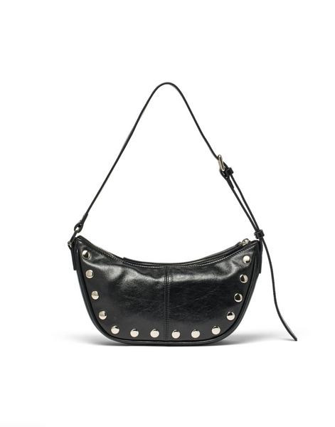 [Matin Kim] STUD LEATHER SHOULDER BAG IN BLACK