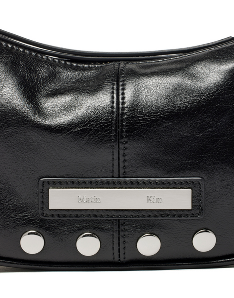 [Matin Kim] STUD LEATHER SHOULDER BAG IN BLACK