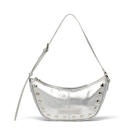 [Matin Kim] STUD LEATHER SHOULDER BAG IN SILVER