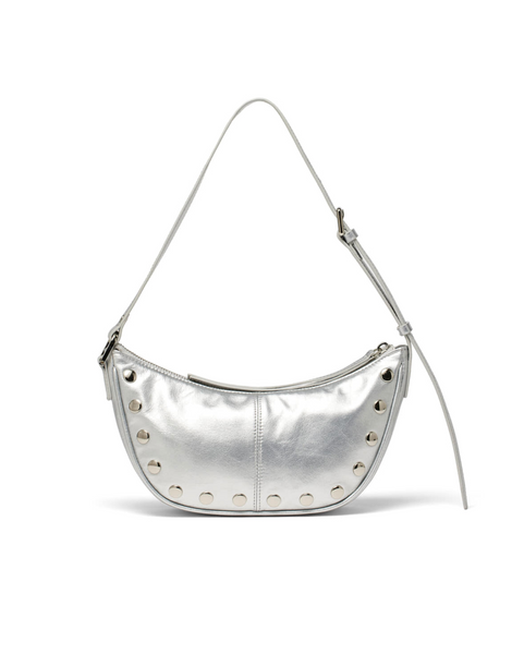 [Matin Kim] STUD LEATHER SHOULDER BAG IN SILVER