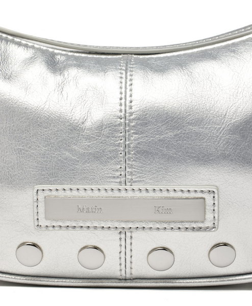 [Matin Kim] STUD LEATHER SHOULDER BAG IN SILVER