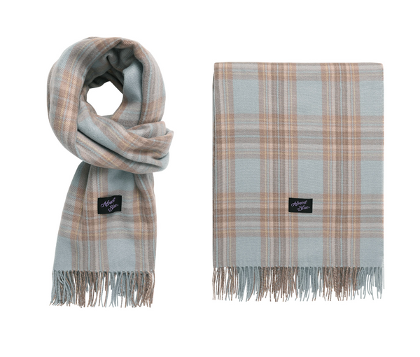 [Almostblue] BLUSH CHECK MUFFLER