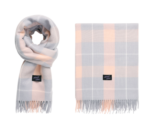 [Almostblue] BLUSH CHECK MUFFLER