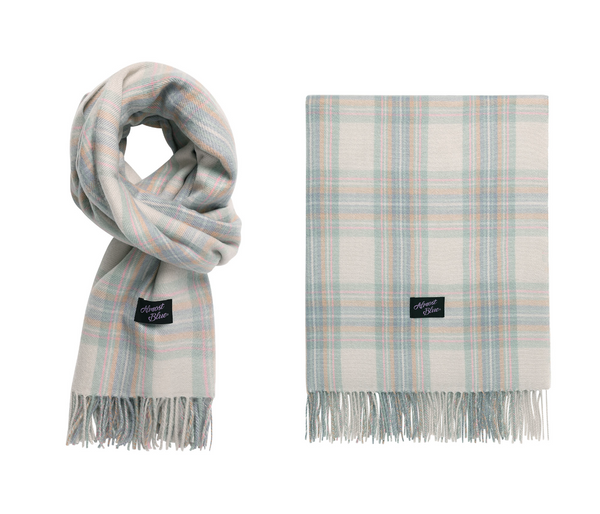 [Almostblue] BLUSH CHECK MUFFLER