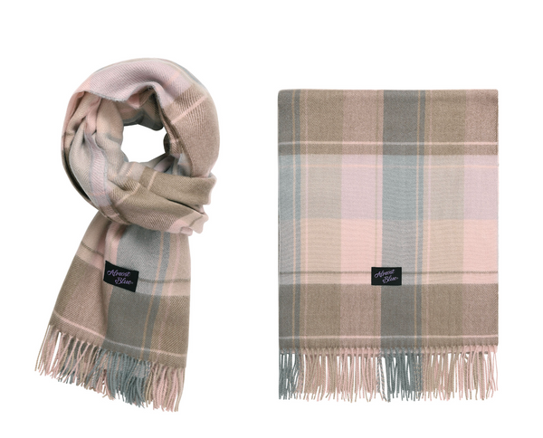 [Almostblue] BLUSH CHECK MUFFLER