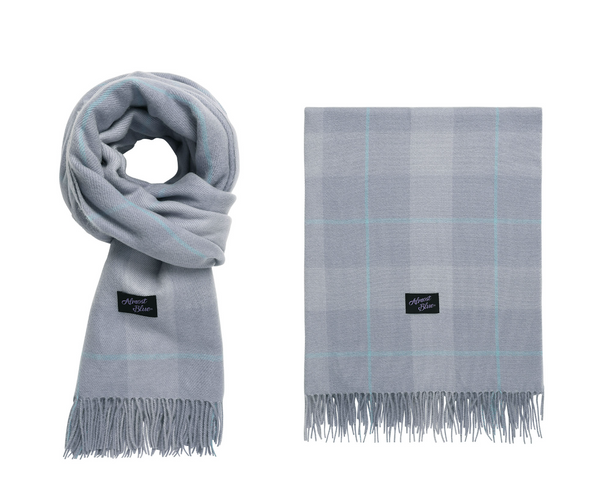 [Almostblue] BLUSH CHECK MUFFLER