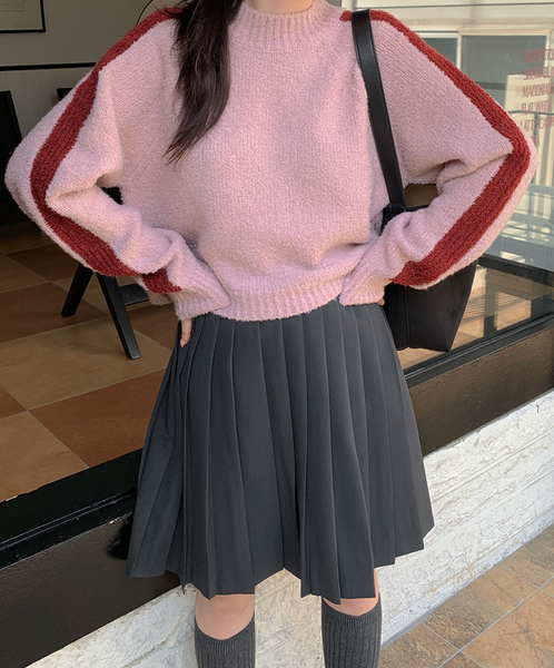 [FROM BEGINNING] Like Pleats Midi Skirt