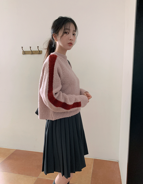 [FROM BEGINNING] Like Pleats Midi Skirt